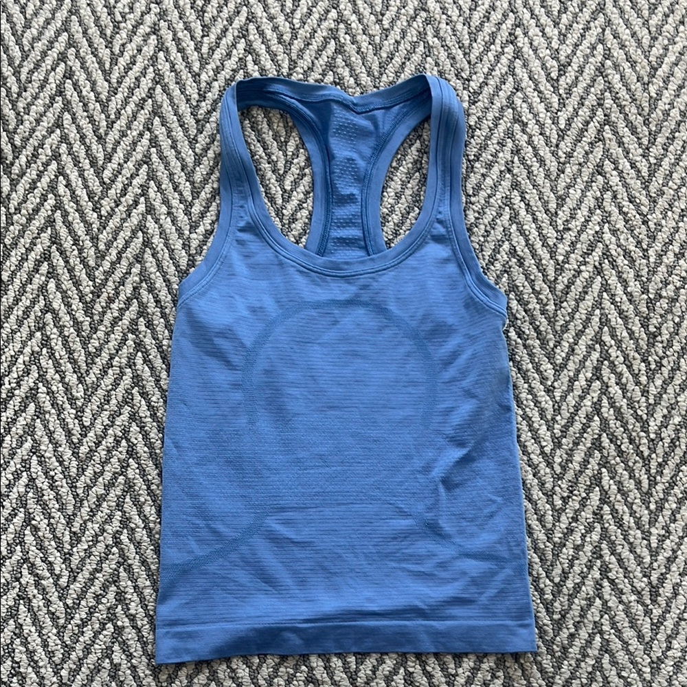 Lululemon Blue Racerback Tank Top